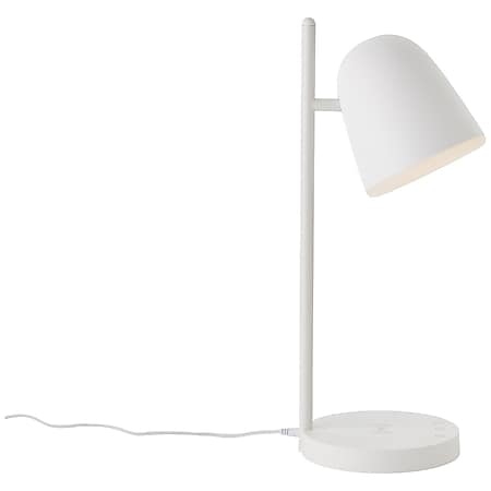 BRILLIANT Lampe, Nede LED Tischleuchte mit Induktionsladeschale weiß, 1x  LED integriert, 5W LED integriert, (510lm, 3000-4700K), Kabelloses Aufladen  von mobilen Geräten bei Marktkauf online bestellen