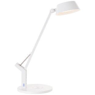 BRILLIANT Lampe, Kaila LED Tischleuchte mit Induktionsladeschale weiß, 1x LED integriert, 8W LED integriert, (710lm, 3100-6100K), Kabelloses Aufladen von mobilen Geräten 