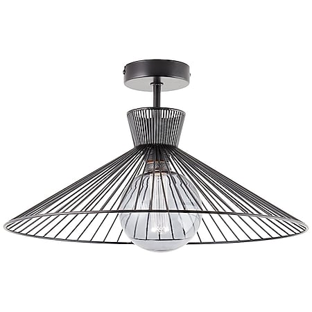 BRILLIANT Lampe, Elmont Deckenleuchte 45cm schwarz matt, 1x A60, E27, 52W, Für LED-Leuchtmittel geeignet 