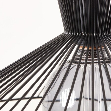 E27, bei kürzbar BRILLIANT 1x matt, 52W, online Marktkauf Lampe, schwarz einstellbar bestellen A60, in 45cm der / Kabel Höhe Elmont Pendelleuchte