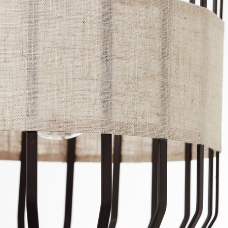 BRILLIANT Lampe, Slope schwarz/natur, Kabel 23cm in online Pendelleuchte bei der A60, E27, einstellbar Marktkauf Höhe 40W, bestellen 1x / kürzbar