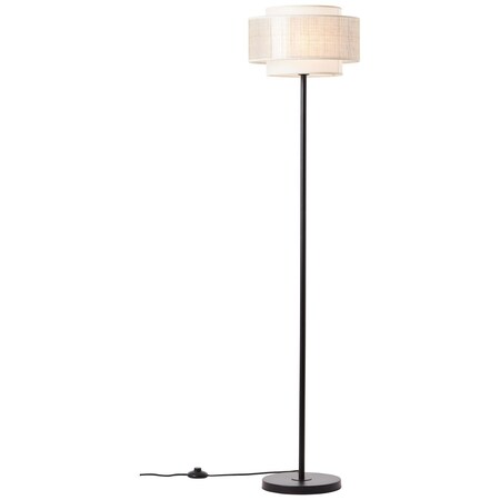 BRILLIANT Lampe, Odar bei Marktkauf 1flg 1x A60, schwarz/beige, Mit E27, online 42W, bestellen Standleuchte Fußschalter