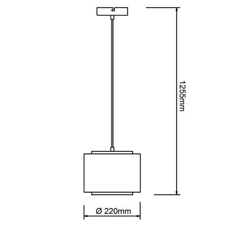 A60, Odar Kabel Pendelleuchte Höhe 1x BRILLIANT Lampe, / online einstellbar 22cm bei der bestellen E27, 42W, in kürzbar schwarz/beige, Marktkauf