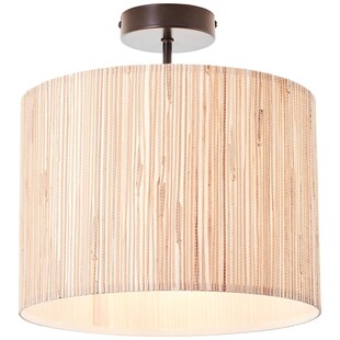 BRILLIANT Lampe, Wimea Deckenleuchte 30cm schwarz/holzfarbend, 1x A60, E27, 52W, Für LED-Leuchtmittel geeignet 