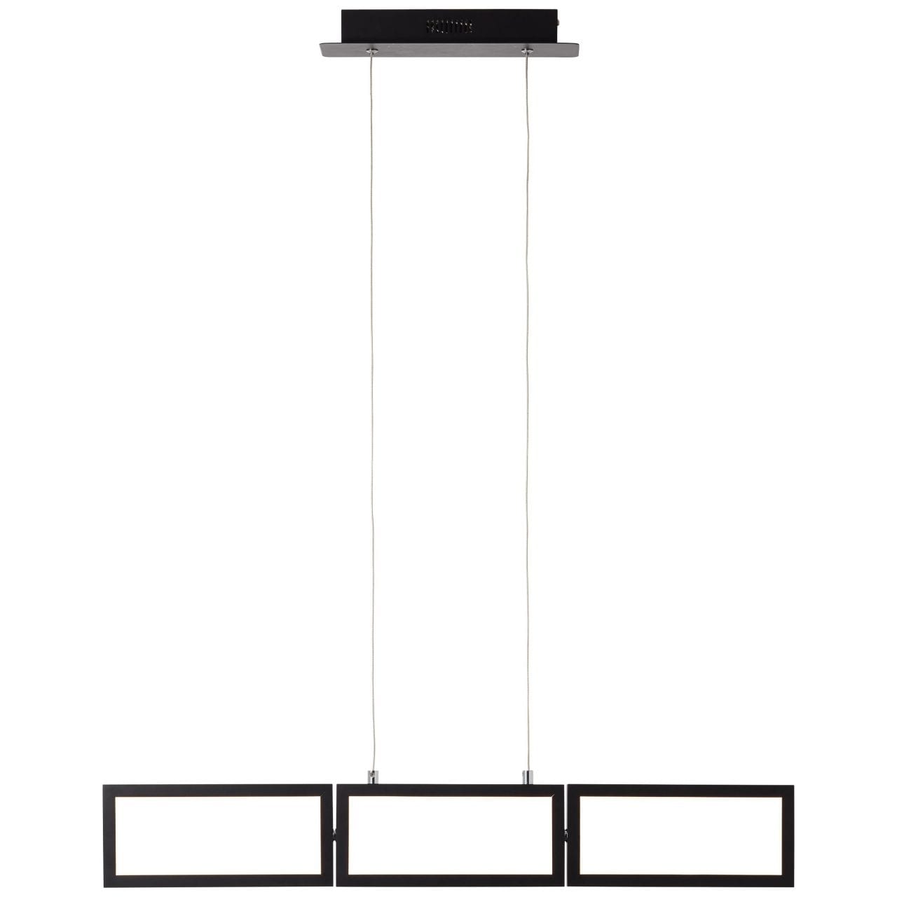 BRILLIANT Lampe, Ranut LED Pendelleuchte 3flg schwarz, 3x LED integriert, 11.3W LED integriert, (1067lm, 3000K), In 3 Stufen &uuml;ber Wandschalter dimmbar 
