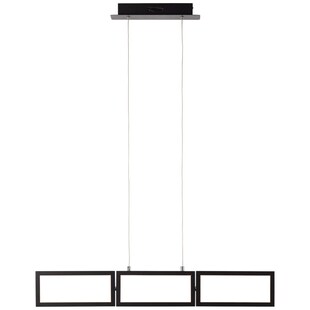 BRILLIANT Lampe, Ranut LED Pendelleuchte 3flg schwarz, 3x LED integriert, 11.3W LED integriert, (1067lm, 3000K), In 3 Stufen über Wandschalter dimmbar 