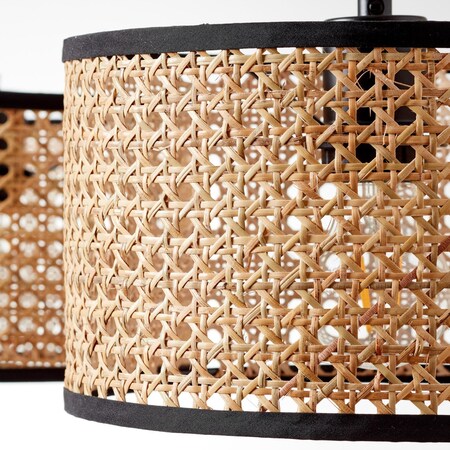 BRILLIANT Lampe, Wiley Pendelleuchte 3flg Höhe Marktkauf 3x 60W, bei / E27, der in schwarz/holzfarbend, bestellen online A60, Kabel einstellbar kürzbar