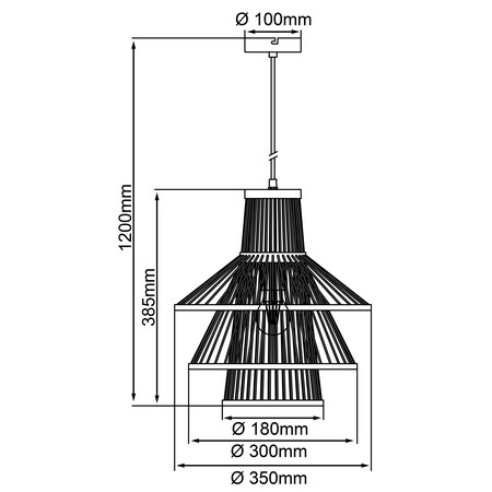 BRILLIANT Lampe, einstellbar 25W, bei kürzbar Höhe / in der 1x Kabel online Pendelleuchte 35cm Marktkauf schwarz, Hartland E27, bestellen A60