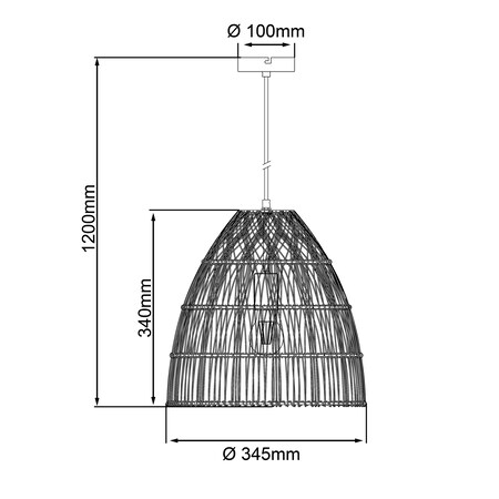 BRILLIANT Lampe, Minster Pendelleuchte 35cm natur/weiß, 1x A60, E27, 25W,  Kabel kürzbar / in der Höhe einstellbar bei Marktkauf online bestellen | Pendelleuchten