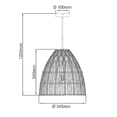 BRILLIANT Lampe, Minster Pendelleuchte 35cm natur/weiß, 1x A60, E27, 25W,  Kabel kürzbar / in der Höhe einstellbar bei Marktkauf online bestellen
