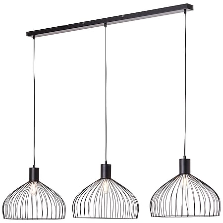BRILLIANT Lampe, Blacky Pendelleuchte 3flg schwarz matt, 3x A60, E27, 40W,  Kabel kürzbar / in der Höhe einstellbar bei Marktkauf online bestellen