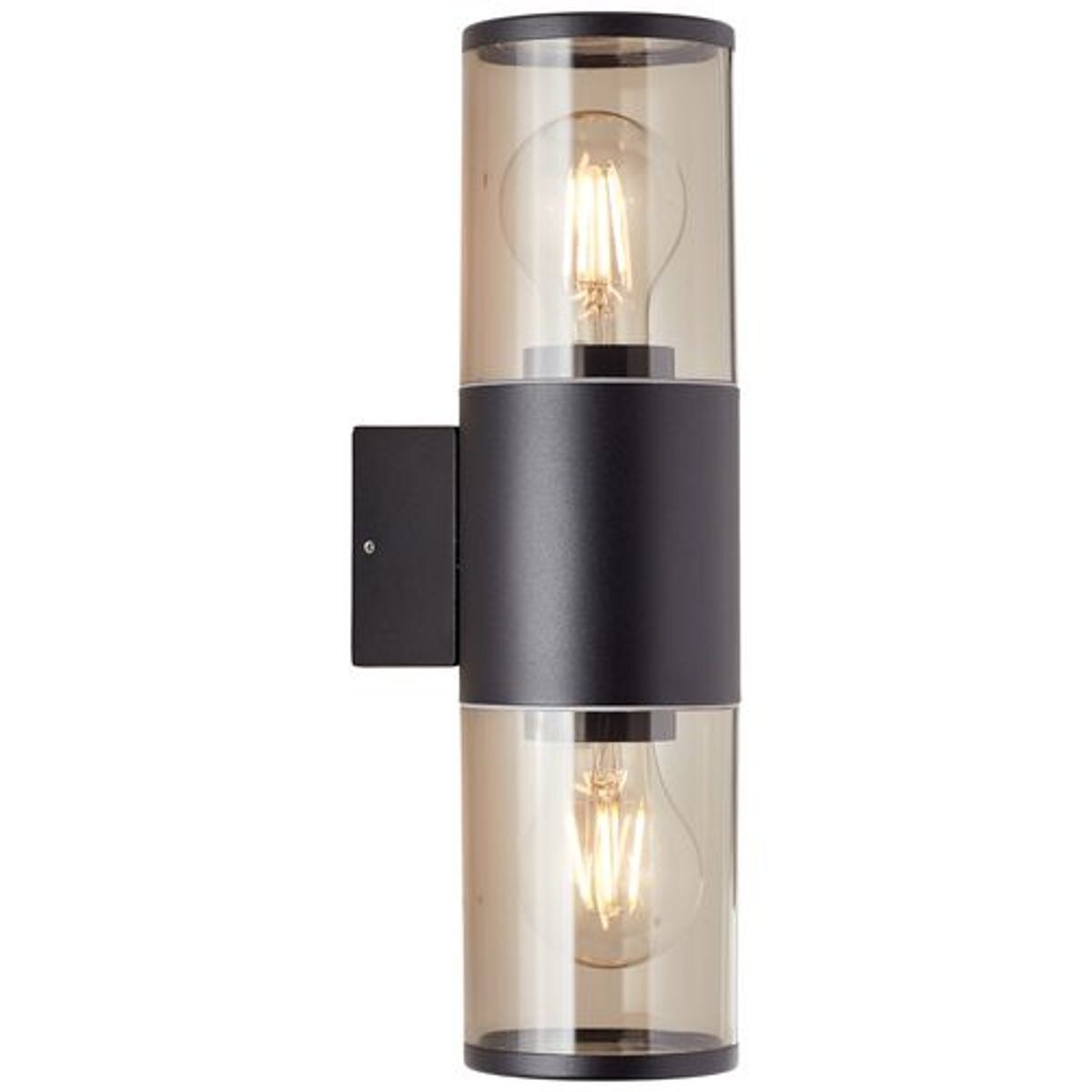 SERGIORO Applique extérieure 2L - Noir dépoli - 2xE27 20W - Ampoule non incluse