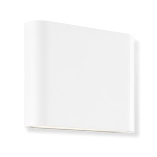 Brilliant Welbie LED Außenwandleuchte weiß, 7W integriert, 700 Lumen, Warmweiß (3000K), IP54 spritzwassergeschützt, Up-/Downlight, 11,5x9x2,9 cm, inkl. Montagematerial 