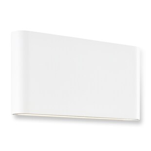 Brilliant Welbie LED Außenwandleuchte weiß, 14W integriert, 1300 Lumen, Warmweiß (3000K), IP54 spritzwassergeschützt, Up- & Downlight, 17,5x9x2,9 cm, inkl. Montagematerial 