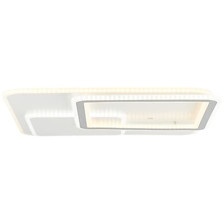 BRILLIANT Savare LED Deckenleuchte 50x50cm weiß/grau | 1x LED integriert, 48W LED integriert, (Lichtstrom: 6100lm, Lichtfarbe: 3800-4500K) 