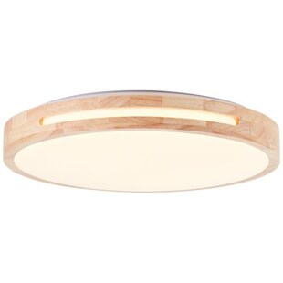 BRILLIANT Woodbury LED Deckenleuchte 39cm holz hell/weiß | 1x LED integriert, 24W LED integriert, (Lichtstrom: 2100lm, Lichtfarbe: 2800K) 