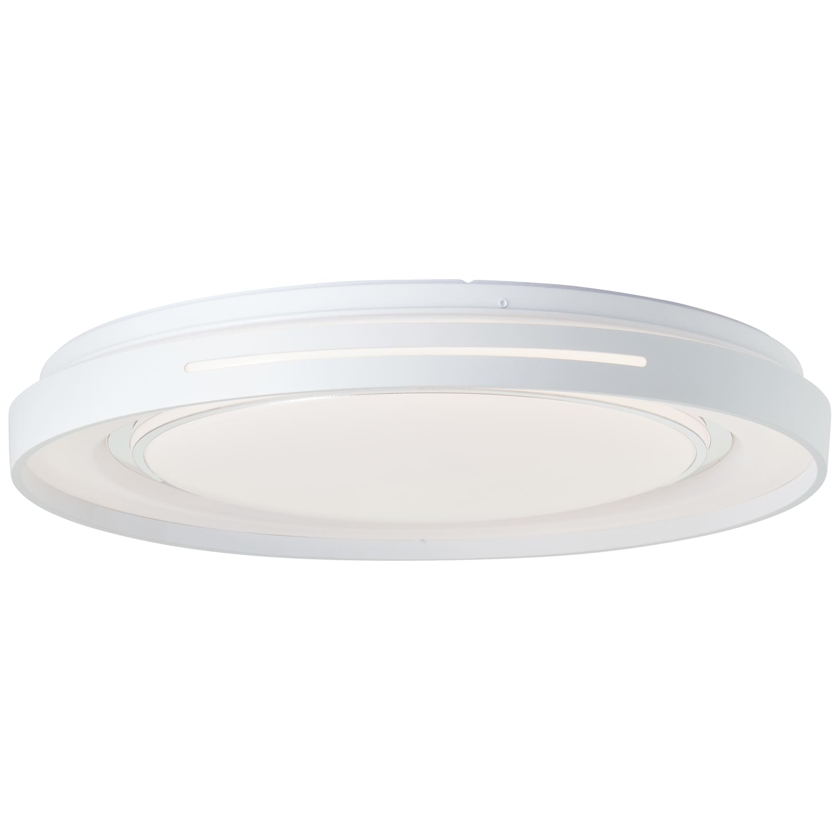 Brilliant Barty LED Wand- und Deckenleuchte 48cm weiß/chrom , Metall/Kunststoff , 1x 30 W LED integriert , (Lichtstrom: 2900lm , …