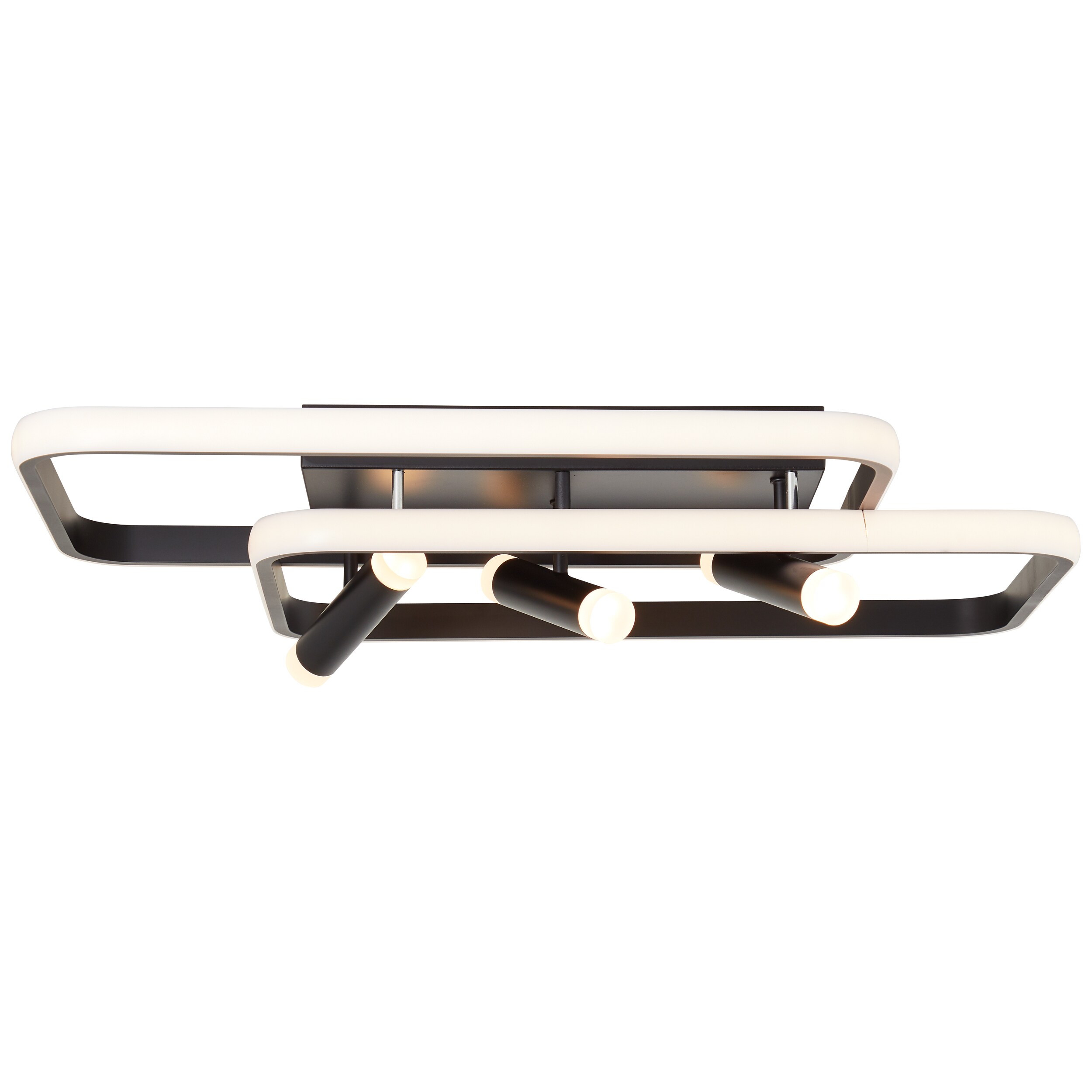 Brilliant Dalida LED Deckenleuchte 66x45cm schwarz, Metall/Kunststoff, 1x 54 W LED integriert, (Lichtstrom: 7600lm, Lichtfarbe: 3000-6500K) 