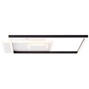 Brilliant Iorgo LED Deckenaufbau-Paneel 44x44cm schwarz/weiß, Metall/Kunststoff, 1x LED integriert, 40 W , (Lichtstrom: 4300lm, Lichtfarbe: 3000K) 