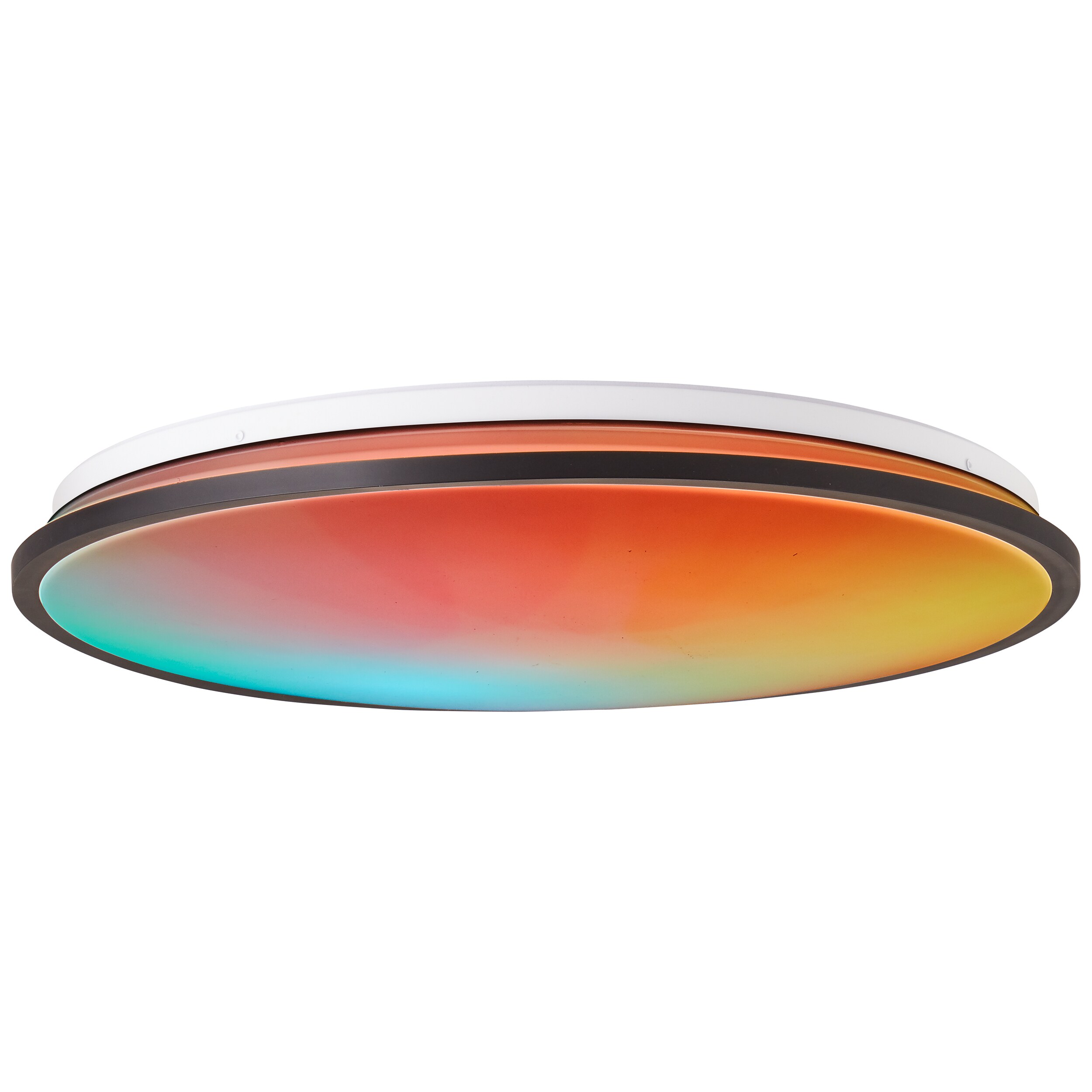 Brilliant Heida LED Deckenaufbau-Paneel 48cm schwarz, Metall/Kunststoff, 1x 30 W LED integriert, (Lichtstrom: 3000lm, Lichtfarbe: 3000-6500K) 