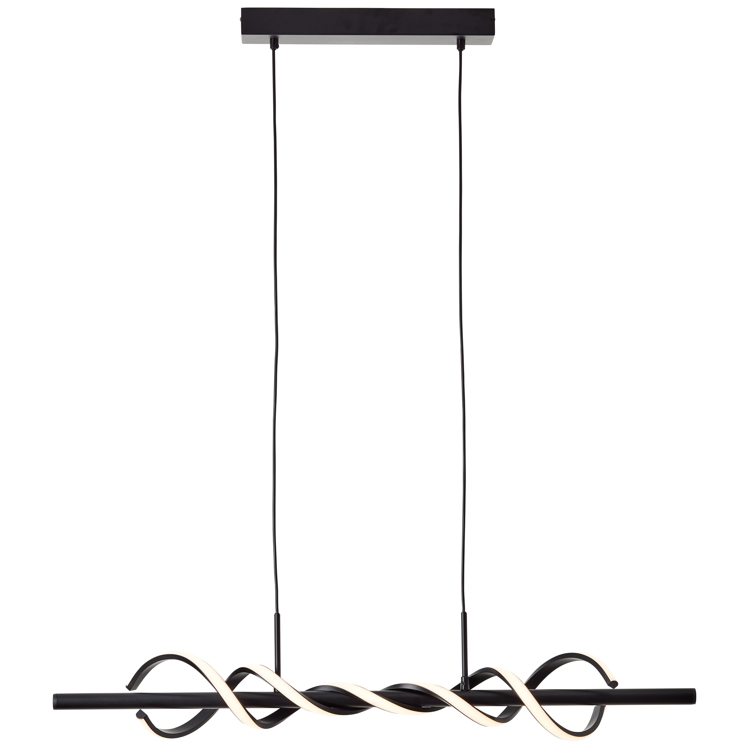 Brilliant Amalie LED Pendelleuchte 95cm schwarz, Metall/Kunststoff, 1x LED integriert, 20 W , (Lichtstrom: 2600lm, Lichtfarbe: 3000K) 