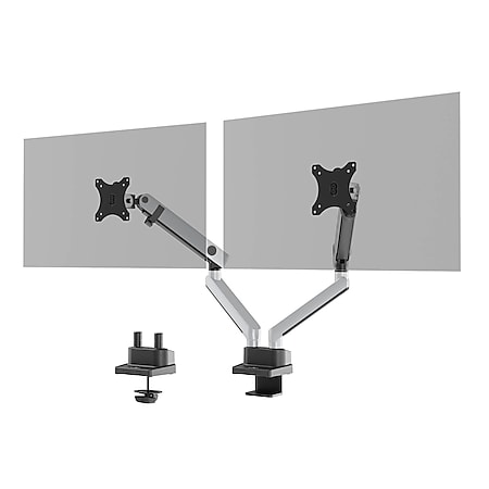 Durable Monitor Halterung SELECT PLUS mit Arm für 2 Monitore, Tischbefestigung, VESA, Flexibel einstellbar, 509723 