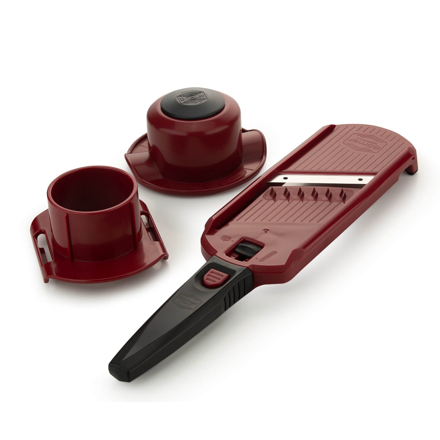 Multi Dicer, Mini Gemüsereibe, 2in1 Multifunktions Hobel, Spezial Julienne und Würfel, Grün / Grau