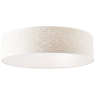 BRILLIANT Galance Deckenleuchte 4flg weiß Innenleuchten,Deckenleuchten,-dekorativ | 4x A60, E27, 20W, geeignet für Normallampen (nicht enthalten) | Edler Strukturschirm aus echter Vinyl-Tapete 