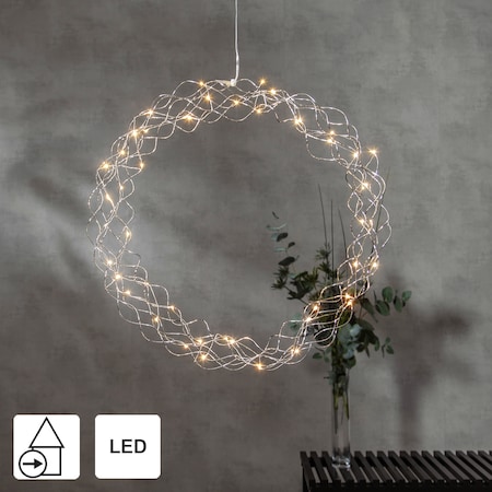 LED Lichterkranz Curly für Wand, Tür und Fenster 80 Lichter Indoor |  Netproshop