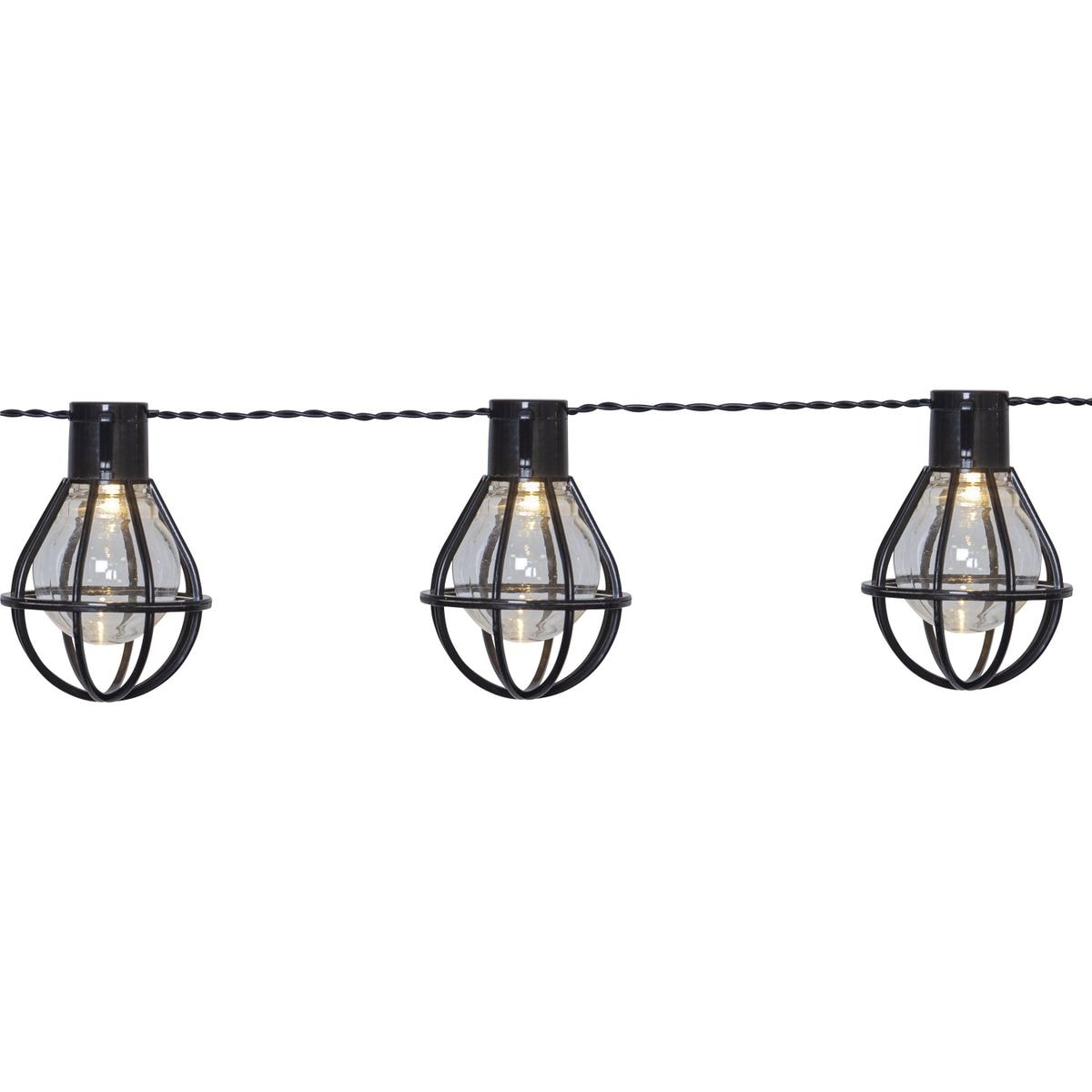 Star Trading LED Lichterkette Au&szlig;en mit K&auml;fig Lampen &ndash; 8 St&uuml;ck , Warmwei&szlig; 2600K , 2 ,8m , IP44 Wasserdicht , Garten Lichterkette Outdoor , Balkon Terrasse Party Deko 