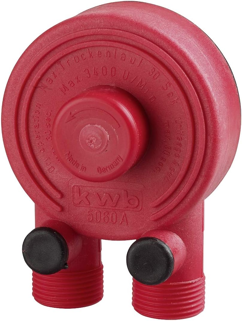 kwb Kombi-Pumpe P60 Bohrmaschinen-Pumpe 3000 l/h, selbstansaugend, Gewinde-Anschluss R 3/4'', f. Schlauch-Adapter 44593 und 44654 Zoll, Made in Germany 