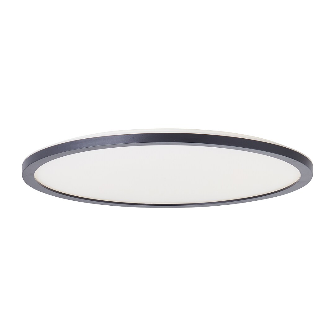 Brilliant Brennan LED-Deckenaufbau-Paneel 30cm , 3-Stufen-Dimmer mit Memory-Funktion , IP44 Spritzwasserschutz , Neutralweißes Licht 4000K , 2000 Lumen , 17 ,5 W , Schwarz/Weiß