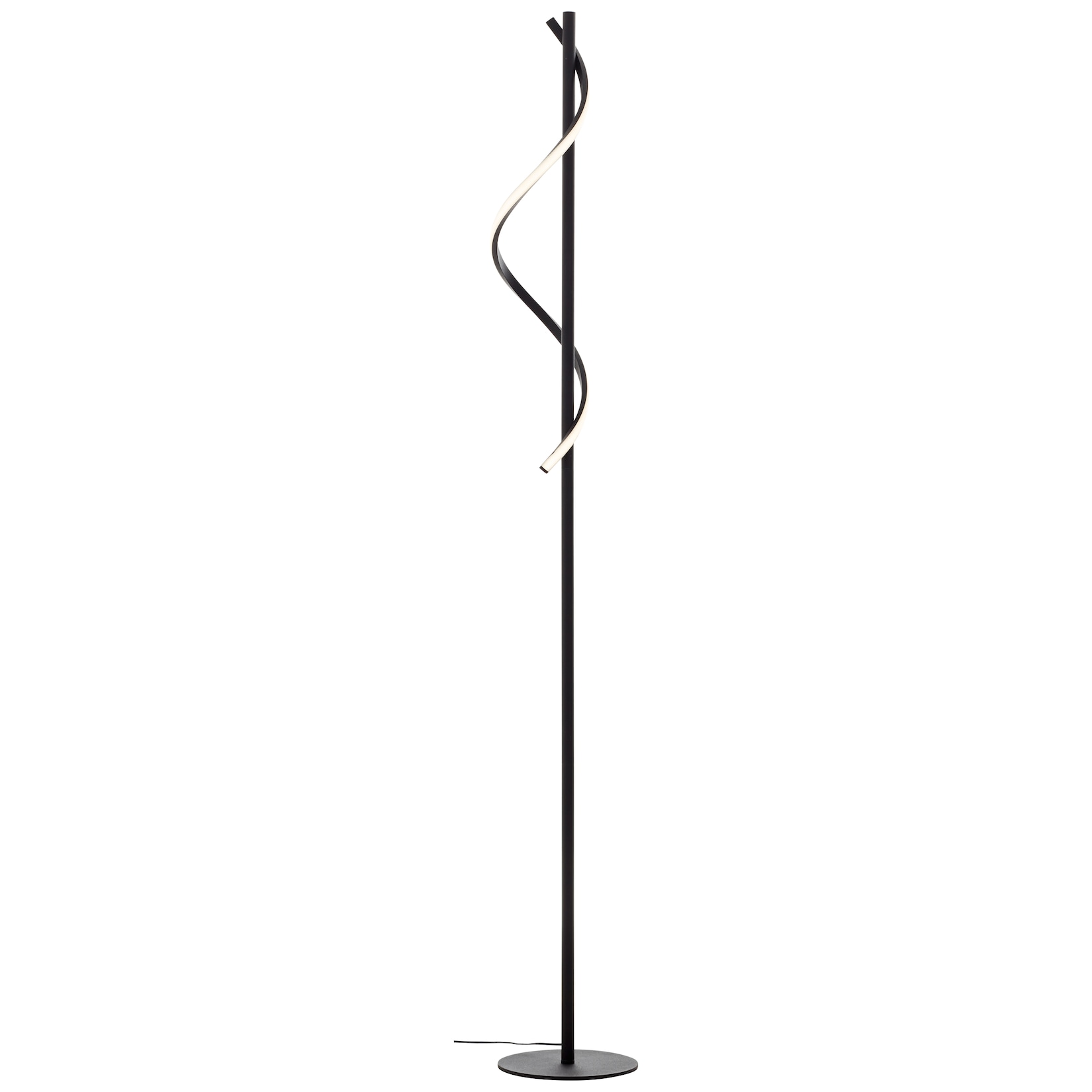Brilliant Lampe Eunice LED Standleuchte 1 ,5m schwarz matt Metall/Kunststoff schwarz 16 W LED integriert