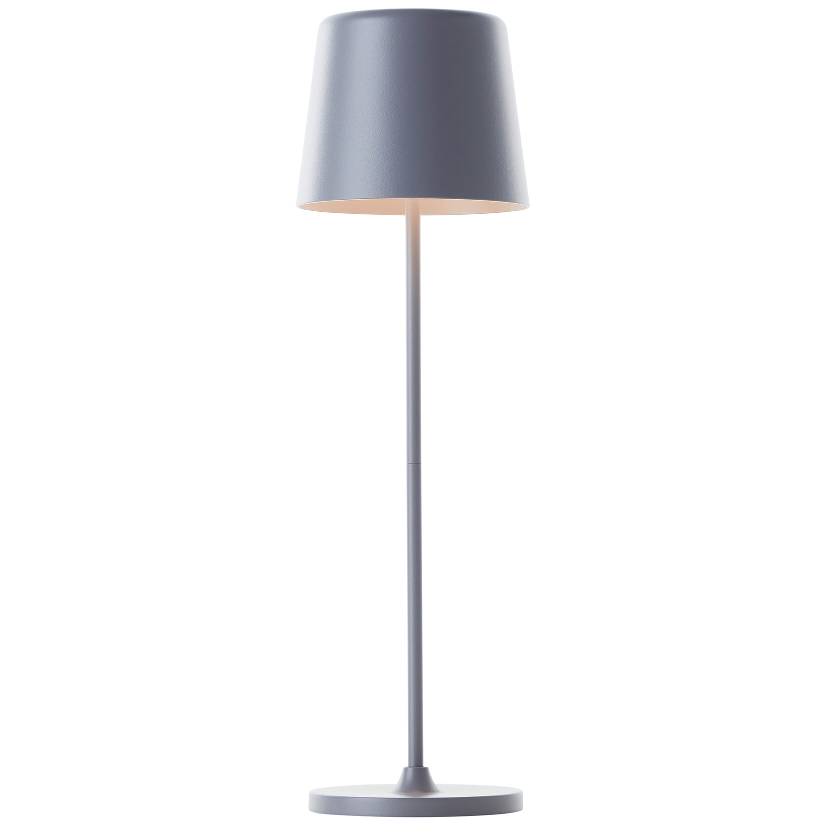 Lampe Kaami LED Außentischleuchte 37cm grau matt Metall grau 2 W LED integriert