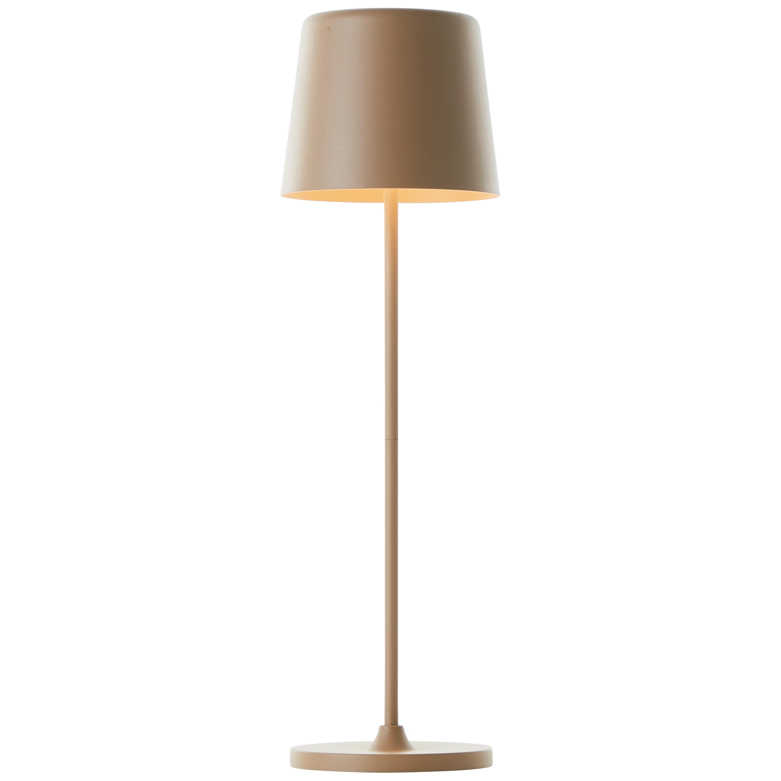 Brilliant Lampe Kaami LED Au&szlig;entischleuchte 37cm cappuccino matt Metall/Bambus gold 2 W LED integriert 