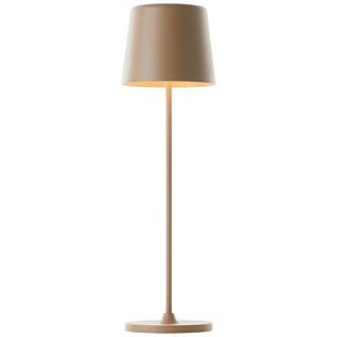 Brilliant Lampe Kaami LED Außentischleuchte 37cm cappuccino matt Metall/Bambus gold 2 W LED integriert 