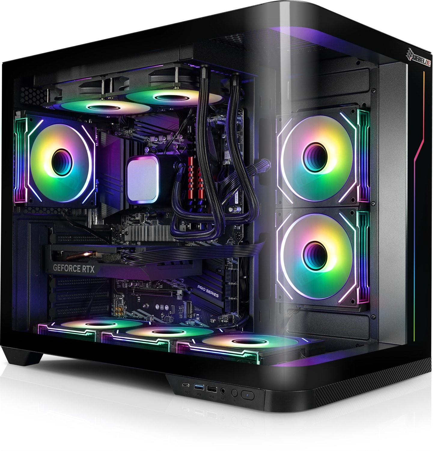 Gaming PC Curve 12 Intel Core i7-12700KF, 32GB DDR4, AMD Radeon RX 9060 XT 16 GB, 1TB SSD, Windows 11 