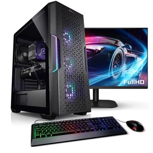 PC Set mit 27 Zoll TFT Total Intel Core i9-12900KF, 32GB DDR4, NVIDIA RTX 5060 Ti 8 GB, 1TB SSD, 2TB HDD, WLAN, Windows 11 