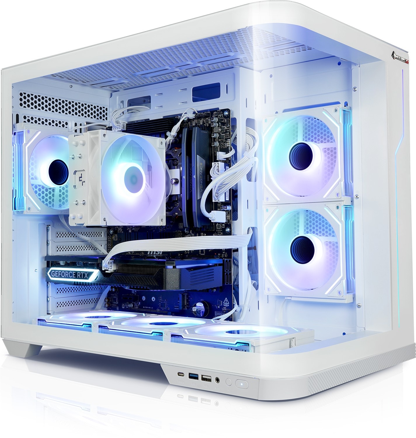 Gaming PC Panorama Curve VIII AMD Ryzen 7 8700F, 32GB DDR5, AMD Radeon RX 9060 XT 16 GB, 1TB SSD, Windows 11 