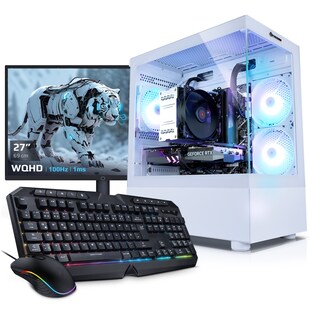 PC Set Gaming mit 27 Zoll TFT Invader XS VIII AMD Ryzen 7 8700F, 32GB DDR5, NVIDIA RTX 5070 12 GB, 1TB SSD, Windows 11 