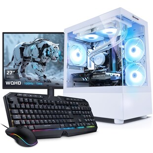 PC Set Gaming mit 27 Zoll TFT Invader XS IX AMD Ryzen 7 9700X, 32GB DDR5, AMD Radeon RX 9070 16 GB, 1TB SSD, Windows 11 