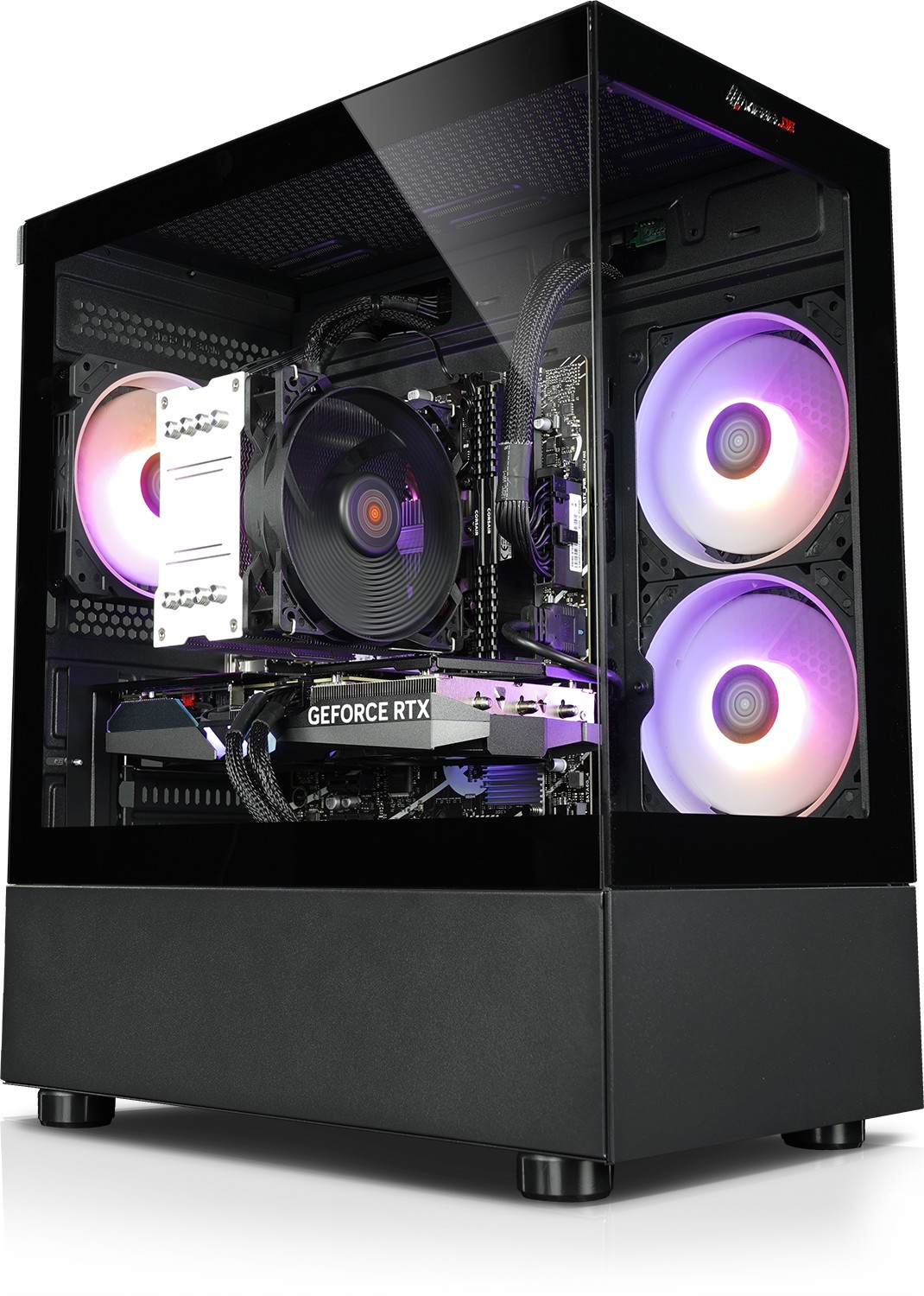 Gaming PC Viper V AMD Ryzen 5 5500, 16GB DDR4, AMD Radeon RX 9060 8 GB, 1TB SSD, WLAN, Windows 11 