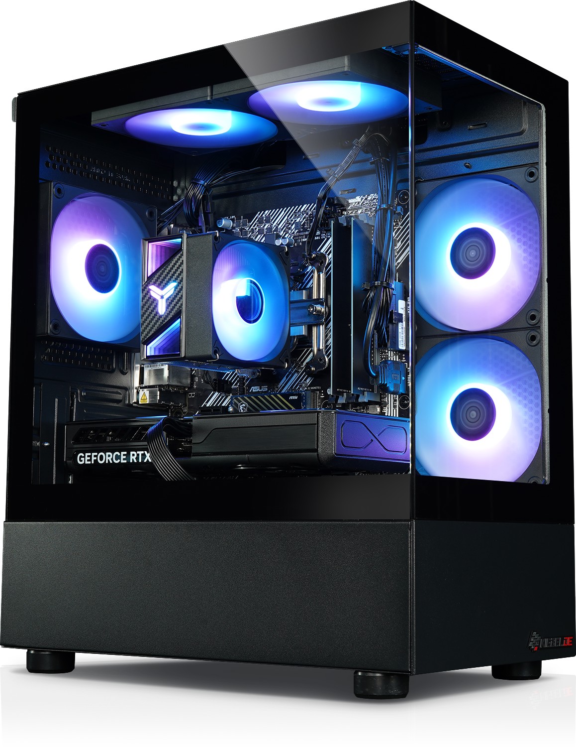 Gaming PC Cobra IX AMD Ryzen 7 7800X3D, 32GB DDR5, NVIDIA RTX 5060 Ti 8 GB, 1TB SSD, WLAN, Windows 11 