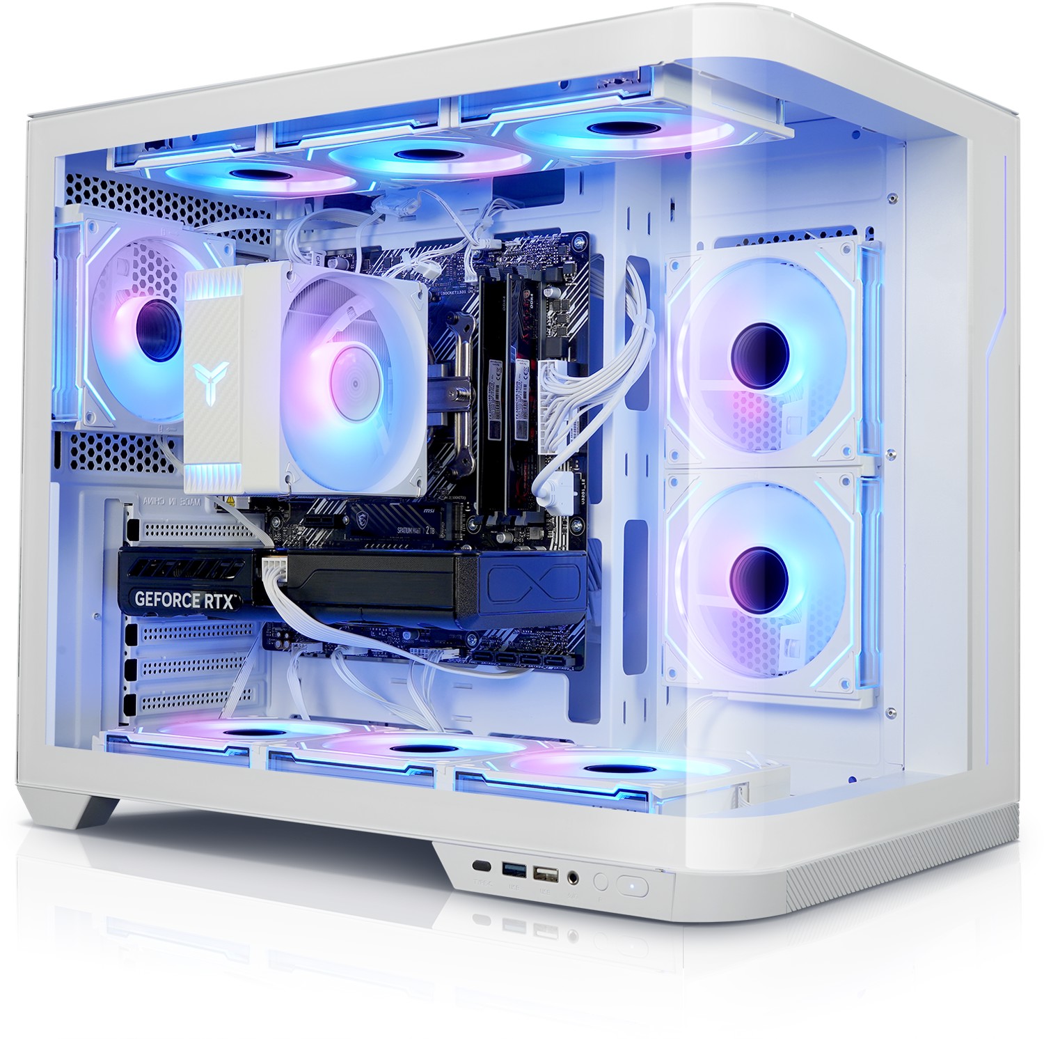 Gaming PC Panorama Curve IX AMD Ryzen 7 9700X, 16GB DDR5, NVIDIA RTX 5060 Ti 8 GB, 1TB SSD, Windows 11 