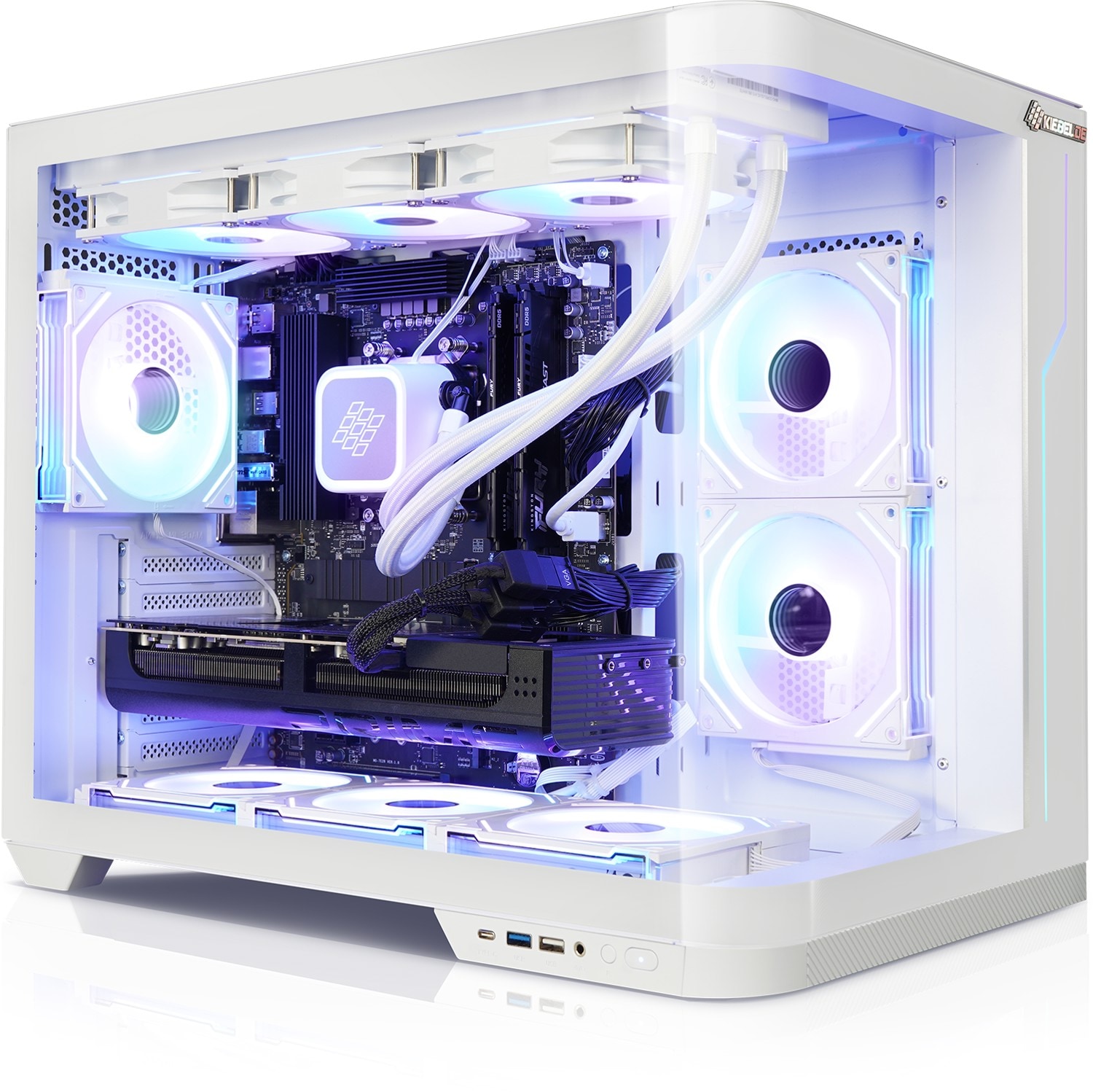 Gaming PC Panorama Curve AMD Ryzen 7 5700X, 32GB DDR4, NVIDIA RTX 5060 Ti 8 GB, 1TB SSD, WLAN, Windows 11 