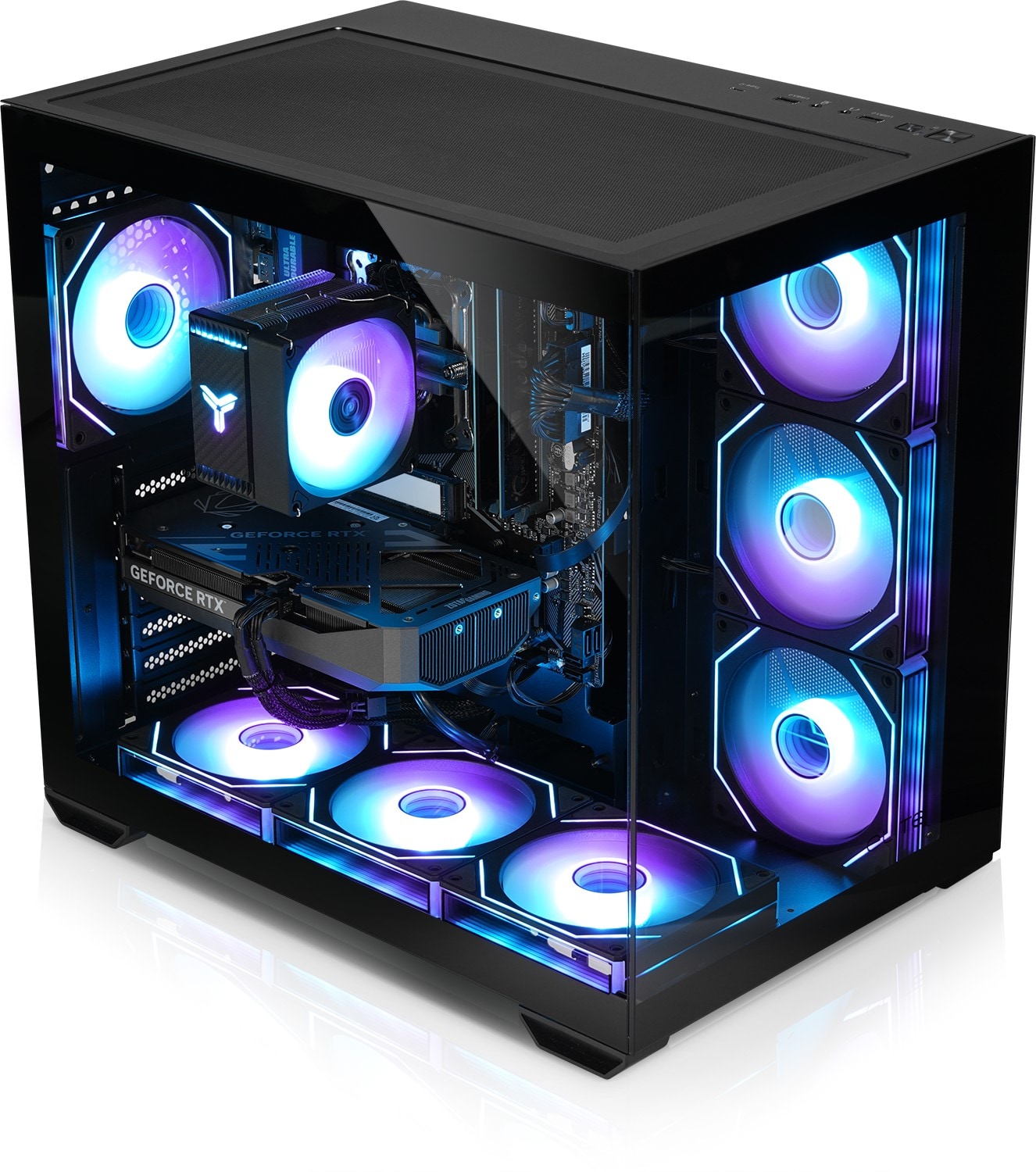 Gaming PC Panorama V AMD Ryzen 7 5700X, 32GB DDR4, NVIDIA RTX 5060 Ti 8 GB, 1TB SSD, WLAN, Windows 11 