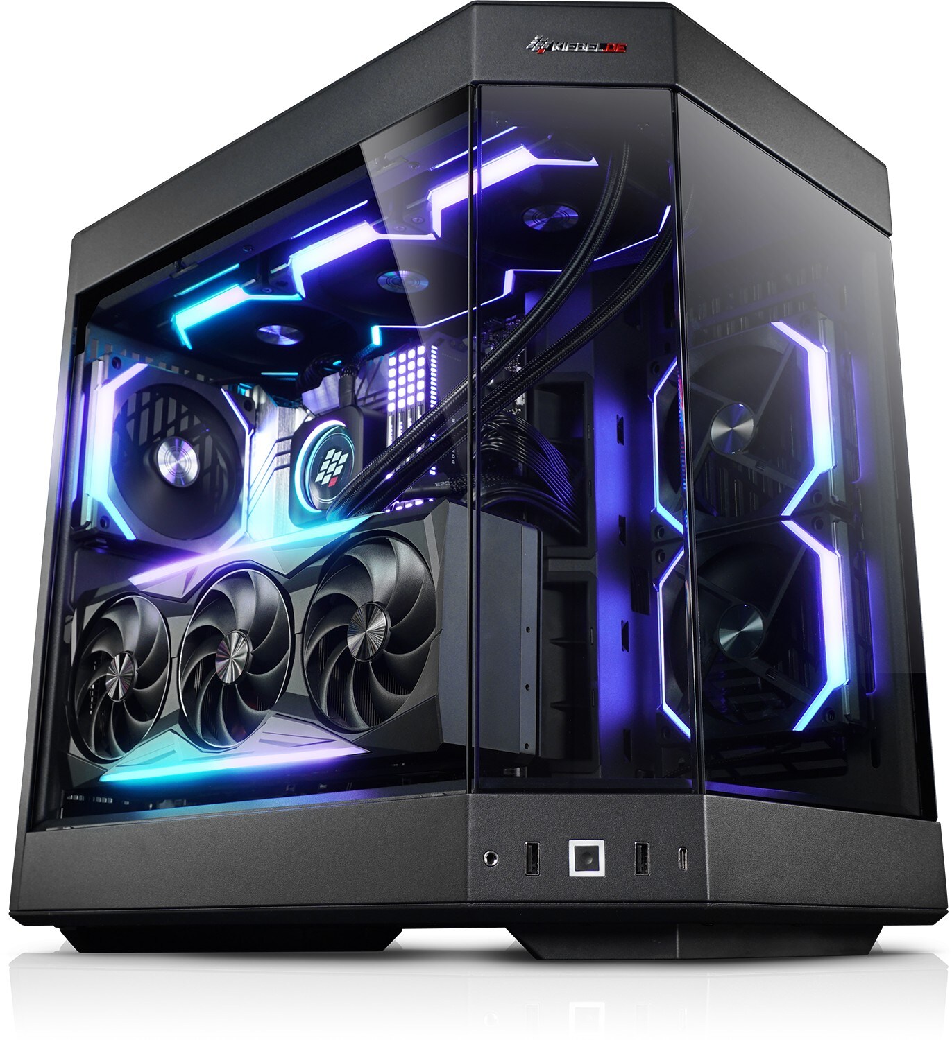 Gaming PC Cube Poseidon Intel Core i7-14700KF, 64GB DDR5, NVIDIA RTX 5070 Ti 16 GB, 2TB SSD, Windows 11 