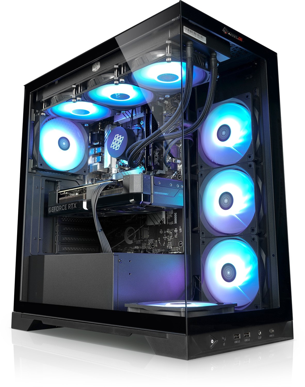 Gaming PC Raptor 14 Intel Core i7-14700F, 32GB DDR4, NVIDIA RTX 5070 12 GB, 2TB SSD, Windows 11 