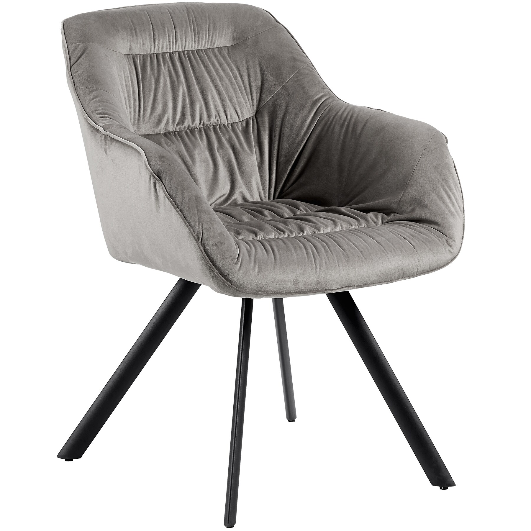 Moderne Esszimmerst&uuml;hle - schicke Esstischst&uuml;hle in Velvetoptik gepolsterte St&uuml;hle f&uuml;r Wohn- und Esszimmer 