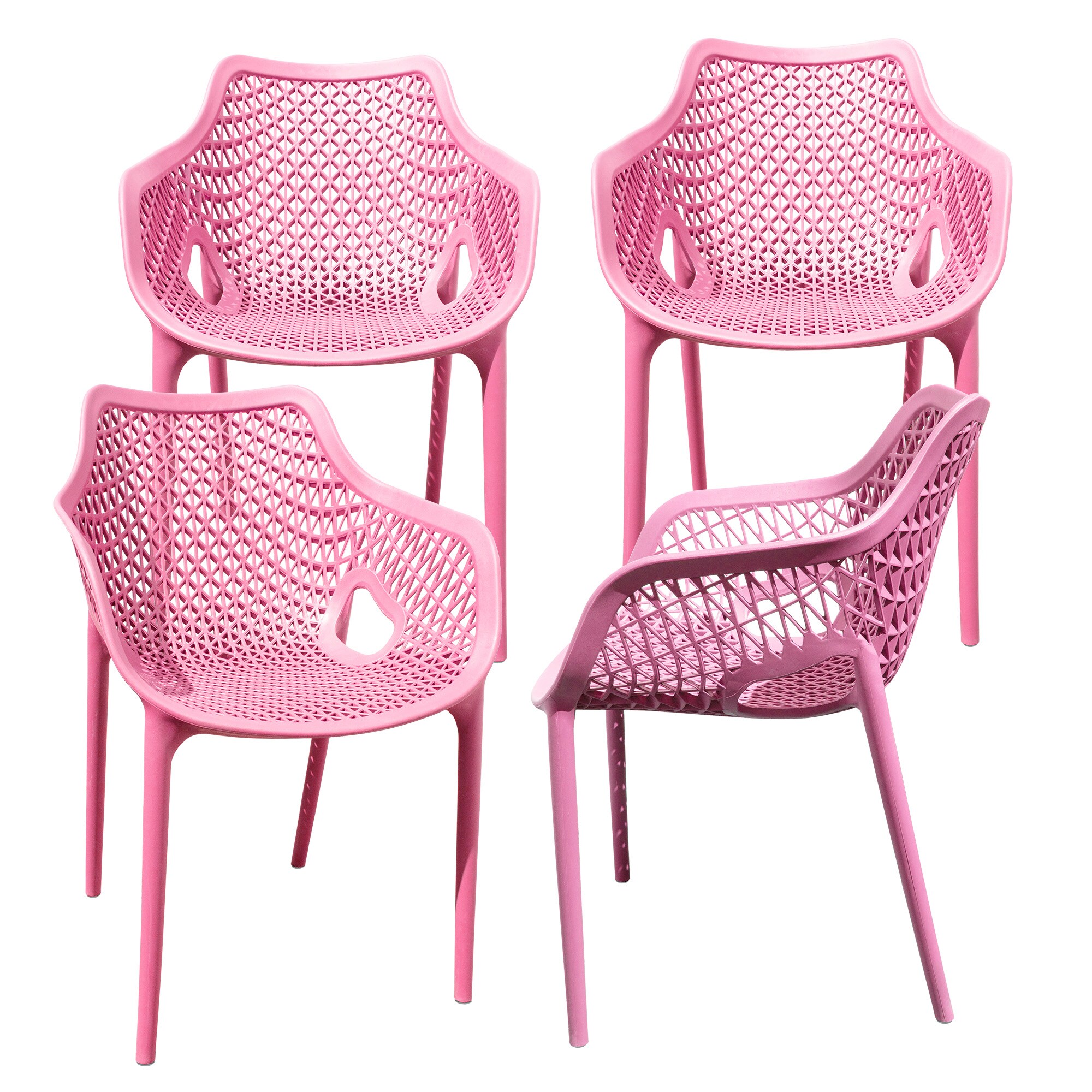 Gartensessel Gartenstuhl Kunststoff Stapelstuhl Armlehne K&uuml;chenstuhl Bistrostuhl 